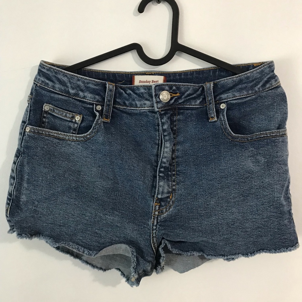 Aritzia Sunday Best Okinawa Denim Shorts